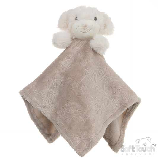 Puppy Biscuit Embossed Comforter - Animals (36x36CM) (PK6) BC305-BI