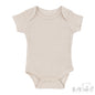 Ribbed Bodysuit - Biscuit (0-3m) (PK6) - BS4600-BI-03