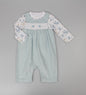 2pc Cord Dungaree Set - Blue Jungle (0-9m) (PK6) H13541