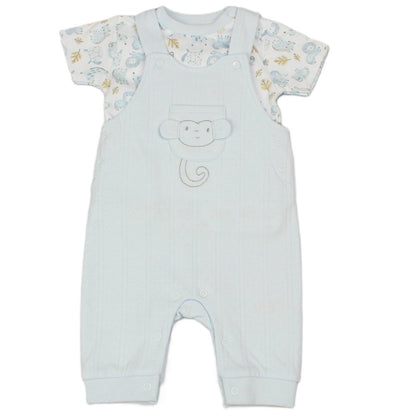 Baby Boys Waffle Fabric Top & Dungaree Outfit (Pack of 6) - M14257