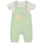 Baby Sage Waffle Fabric Top & Dungaree Outfit (Pack of 6) - M14263