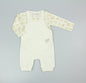 Baby Quilted Dungaree Set - Cream (0-9m) (PK6)  M15961