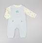 Baby Boys  Dungaree Set - Blue Car (0-9m) (PK6)  M15984