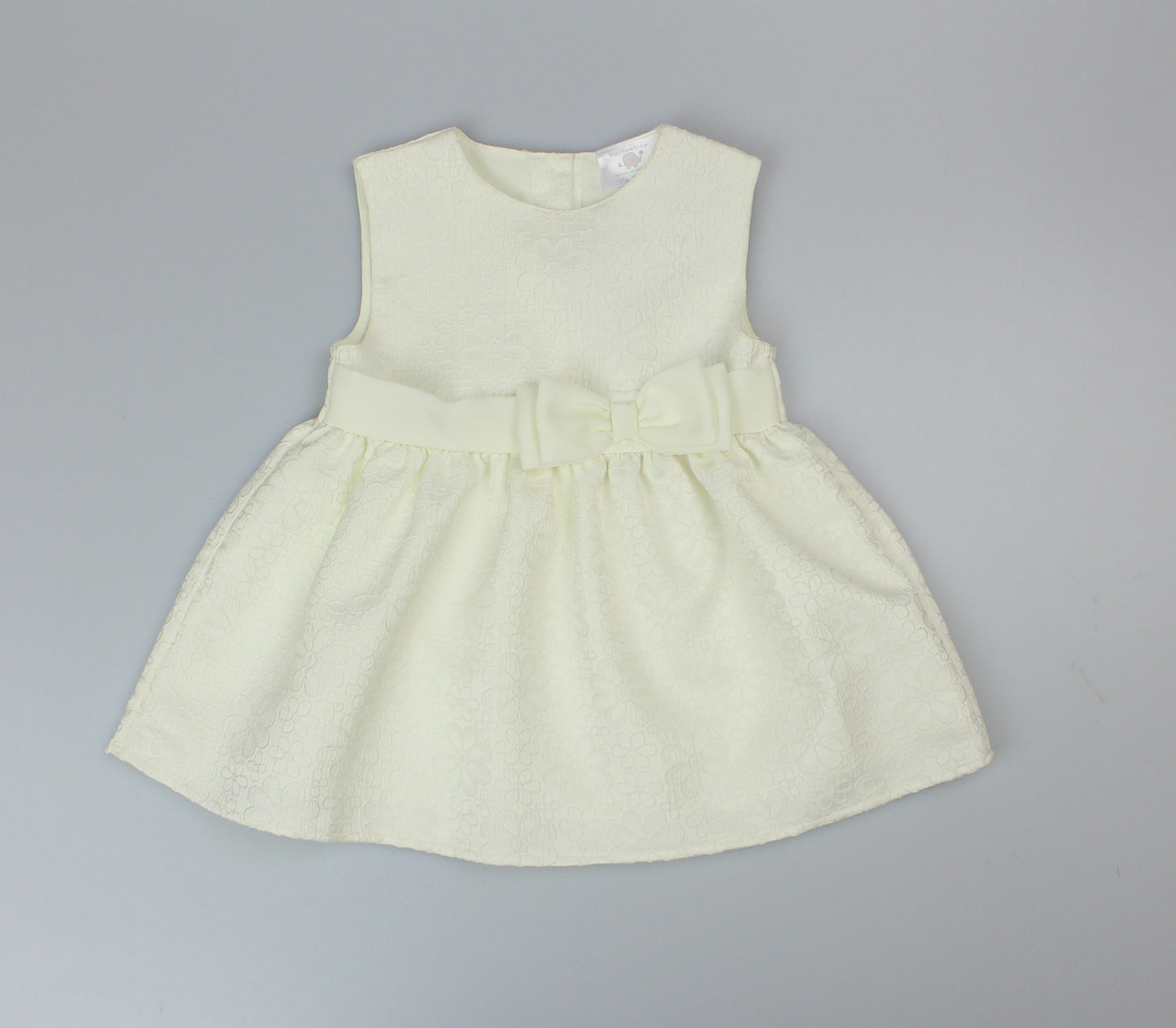 Baby Lined Chiffon Dress - White (1-2yrs) (PK6) J33828