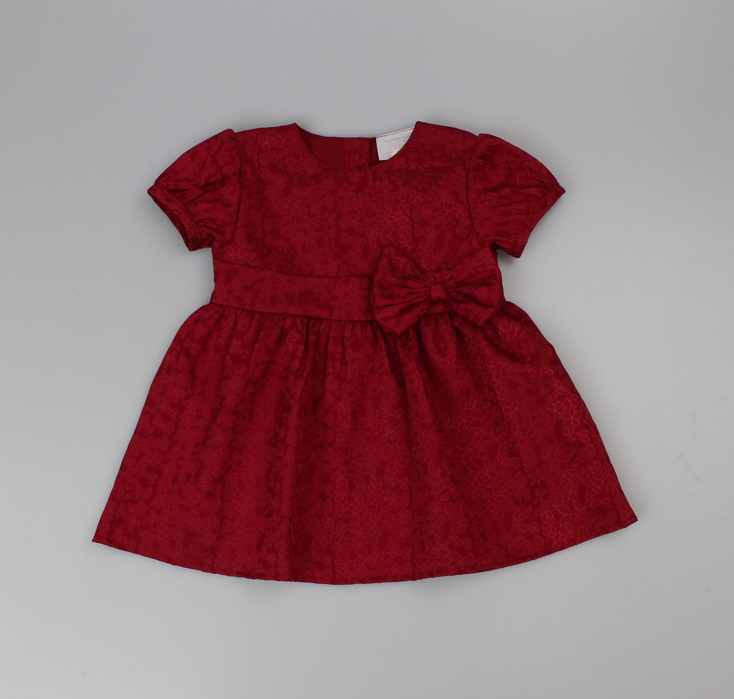 Baby Lined Chiffon Dress - Red (1-2yrs) (PK6) J33830