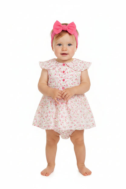 Baby Girls All Over Print Lined Dress, Pant & Headband (1-2 Years) (PK6) J33977