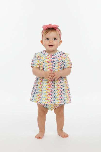 Baby Girls All Over Print Lined Dress, Pant & Headband (1-2 Years) (PK6) J33979