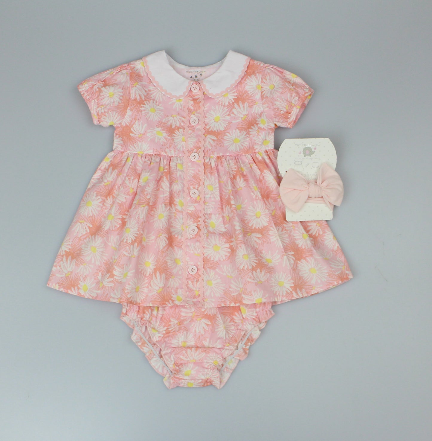 Baby Girls All Over Print Lined Dress, Pant & Headband (1-2 Years) (PK6) J33982