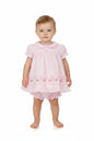 3pc Baby Girls Dress Set -Pink Bows (NB-6m) (PK6) - K14225