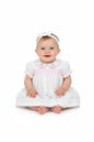 3pc Baby Girls Dress Set -White Floral (NB-6m) (PK6) - K14226
