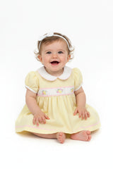 3pc Baby Girls Dress Set - Lemon (NB-6m) (PK6) - K14230