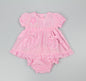 3pc Baby Girls Dress Set - Pink Checker (0-9m) (PK6) - K14235