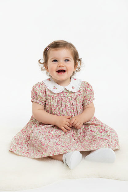 Baby Summer Dress - Peter Pan Collars (1-2yrs) (PK6) - K34211
