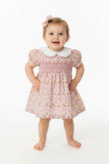 Baby Summer Dress - Smocked Roses  (1-2yrs) (PK6) - K34220