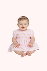 Baby Summer Dress - Pink Check (1-2yrs) (PK6) - K34223