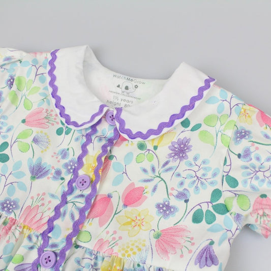 Baby Girls All Over Print Dress, Pant & Headband Set (Pack of 6) - M34308