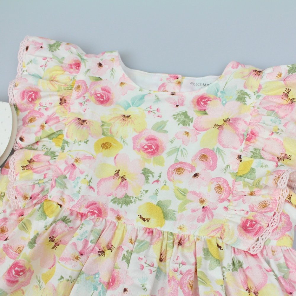 Baby Girls All Over Print Dress, Pant & Headband Set (Pack of 6) - M34309