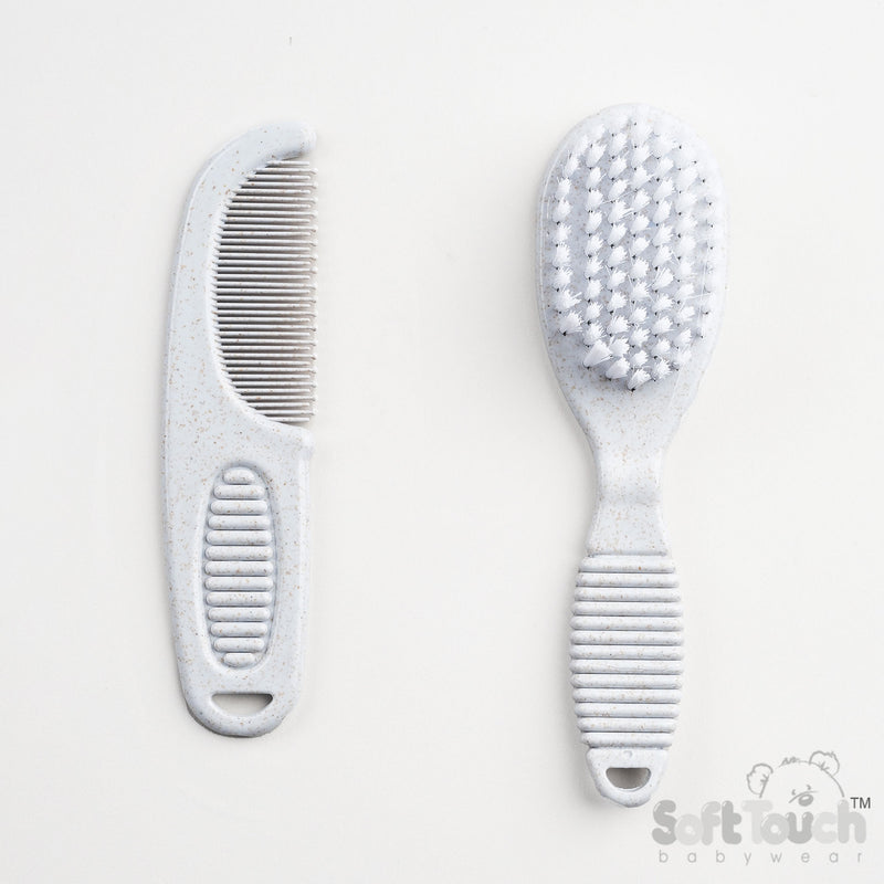 Deluxe Brush & Comb Set - Grey (PK24) EP607-BP-G