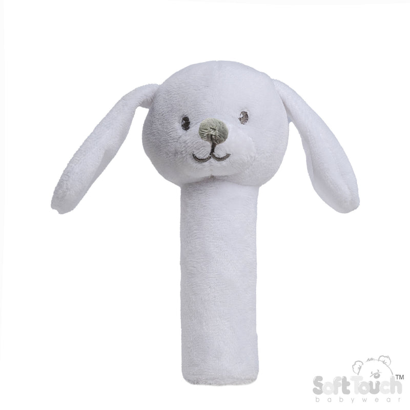 Eco Recycled Baby Bunny Squeaky Toy - White (PK6) ESQ62-W