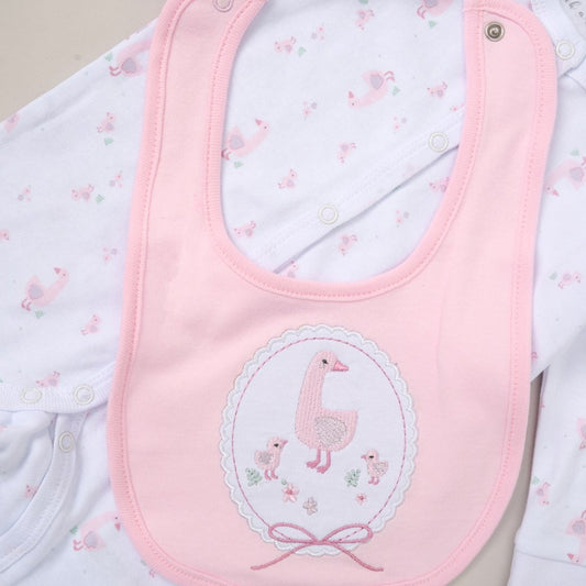 Baby 6pc Mesh Bag Gift Set - Pink Ducks (NB-6m) (PK4) F10634