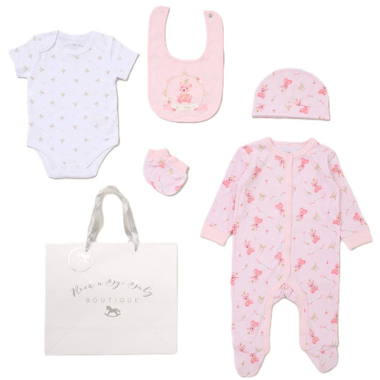 Baby 6pc Mesh Bag Gift Set - Little Princess (NB-6m) (PK4) F10650