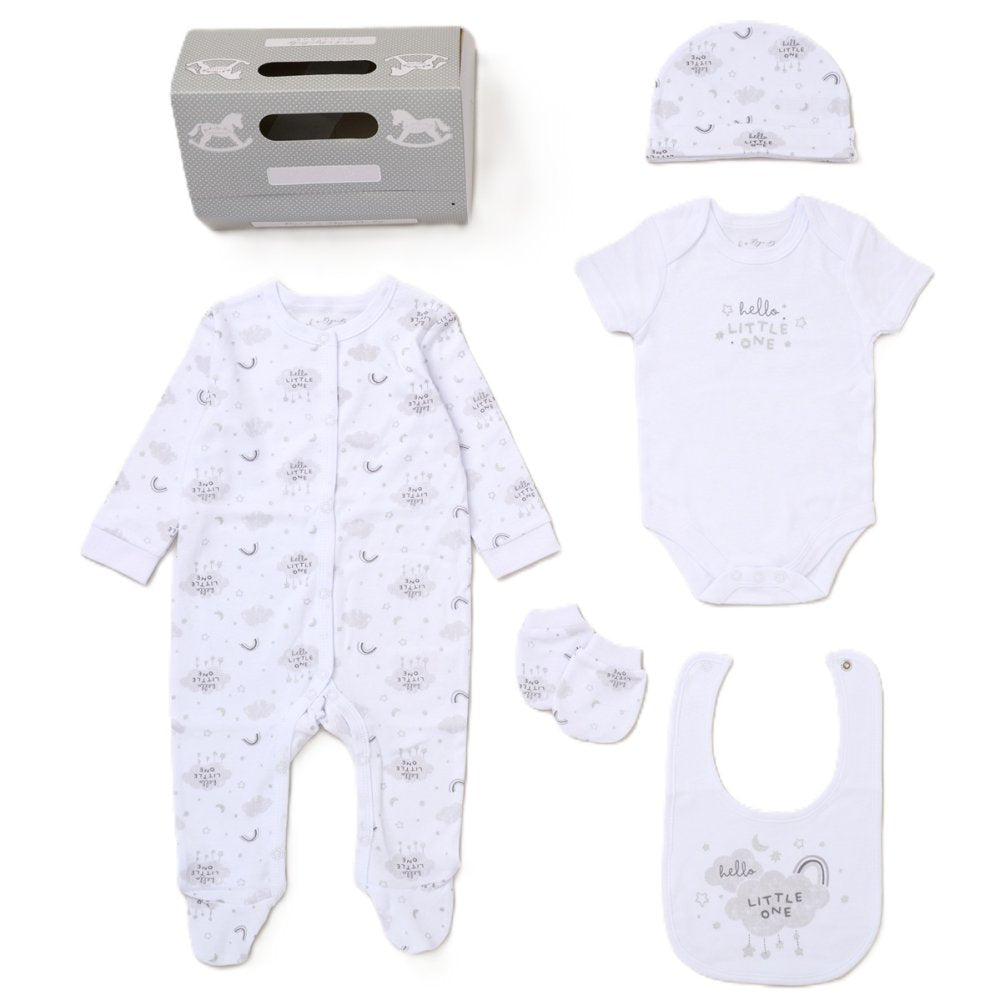Baby 6pc Mesh Bag Gift Set - Hello Little One (NB-6m) (PK4) F10688