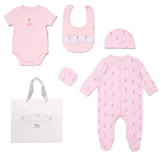 Baby 6pc Mesh Bag Gift Set - Ballerina (NB-6m) (PK4) F10706