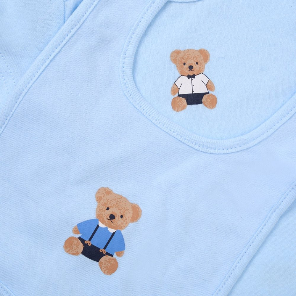 Baby 6pc Mesh Bag Gift Set - CheckerTeddy (NB-6m) (PK4) F10717