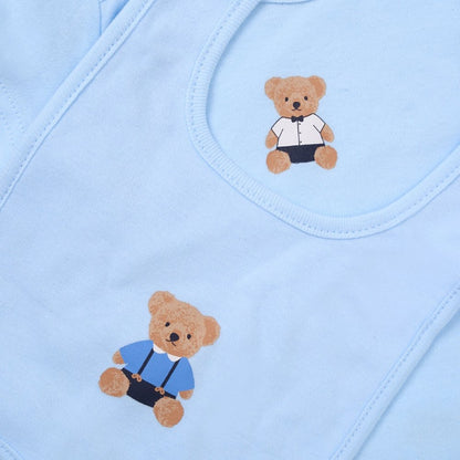 Baby 6pc Mesh Bag Gift Set - CheckerTeddy (NB-6m) (PK4) F10717
