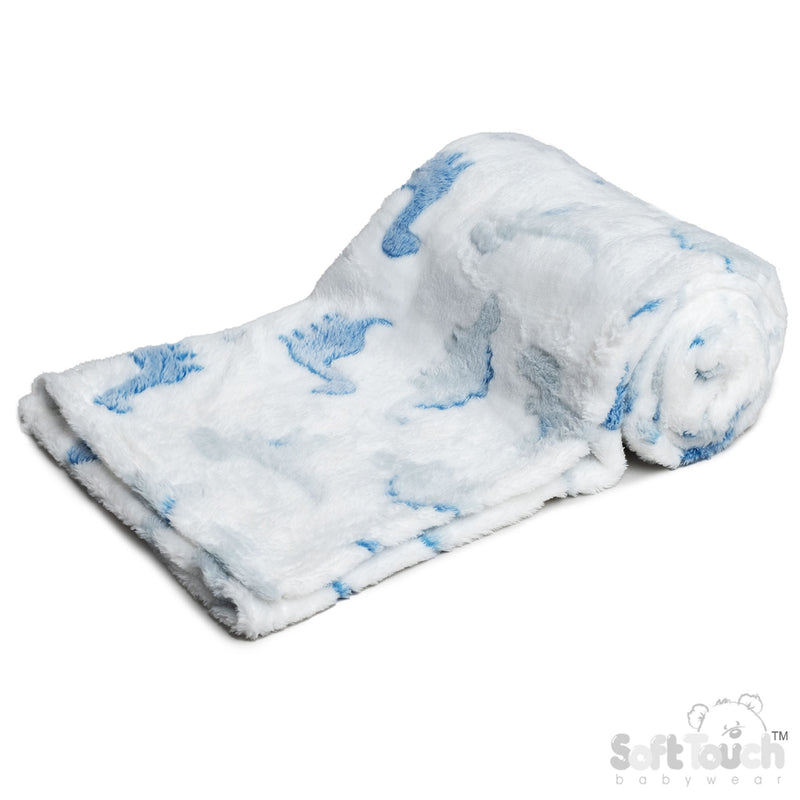 Baby Wrap - White/Dino (75x100cm) (PK6) FBP238W