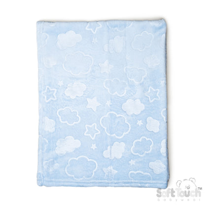 Embossed Wrap - Clouds/Blue(75x100cm) (PK6) FBP305-B