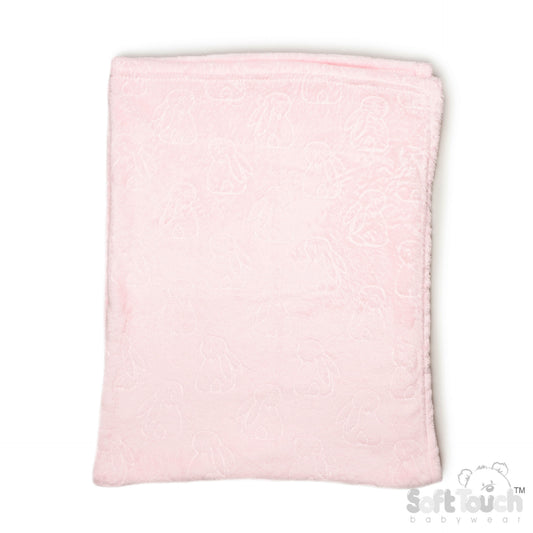 Embossed Wrap - Bunny/Pink (75x100cm) (PK6) FBP305-P