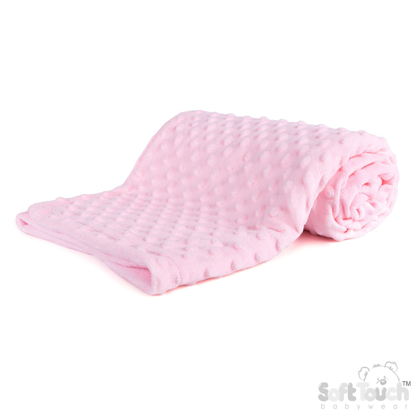 Pink Bubble Wrap W/Mink Fleece Back (PK4) (75x100cm) FBP80-BP-P (New Design-No Satin Trim)