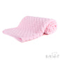 Pink Bubble Wrap W/Mink Fleece Back (PK4) (75x100cm) FBP80-BP-P (New Design-No Satin Trim)