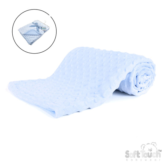 Sky Blue Bubble Wrap W/Mink Fleece Back (PK1) (75x100cm) FBP80B (New Design-No Satin Trim)