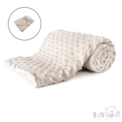 Coffee Bubble Wrap W/Mink Fleece Back (PK1) (75x100cm) FBP80COF (New Design-No Satin Trim)