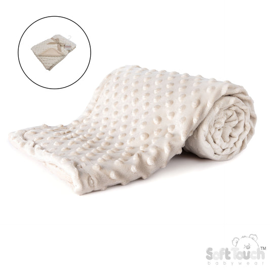 Coffee Bubble Wrap W/Mink Fleece Back (PK1) (75x100cm) FBP80COF (New Design-No Satin Trim)