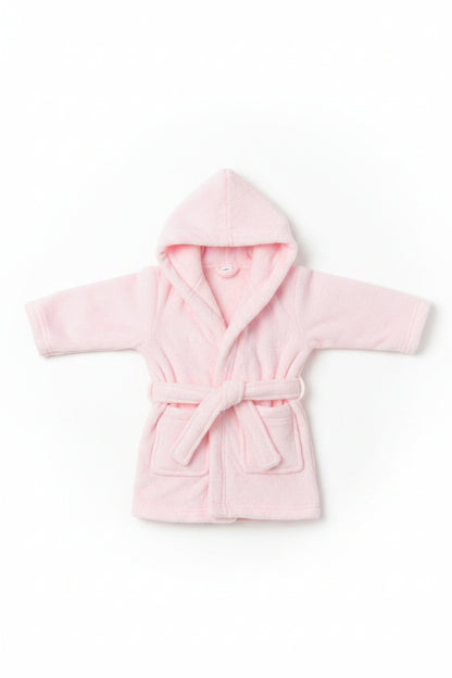 Embossed Hooded Robe - Pink/Bunny (6-12m) (PK4) FBR305P