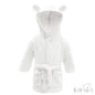 White Plain Baby Hooded Robes - Ears (0-6m) (PK4) FBR52-06