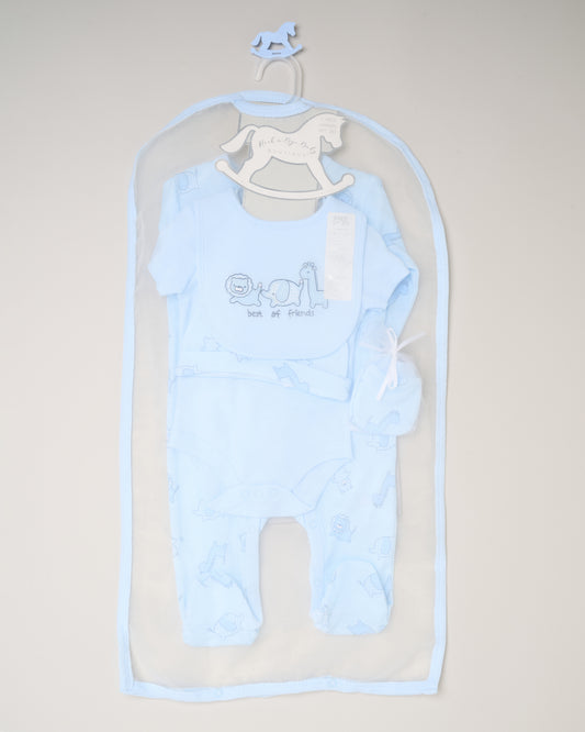 5pc Gift Set - Blue/Best of Friends (NB-6m) (PK4) G11998