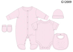 5pc Gift Set - Pink/Little One (NB-6m) (PK4) G12009