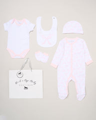 5pc Gift Set - Pink Bows (NB-6m) (PK4) G12403