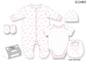 5pc Gift Set - Pink Bows (NB-6m) (PK4) G12403