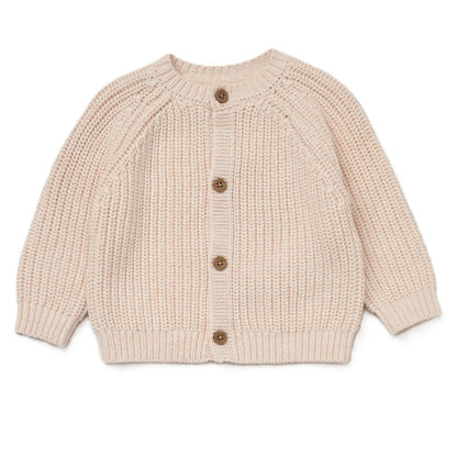 Baby Cotton Knit Embroidered Cardigan - Cream/Hello (PK6) (0-12m) G12761NB