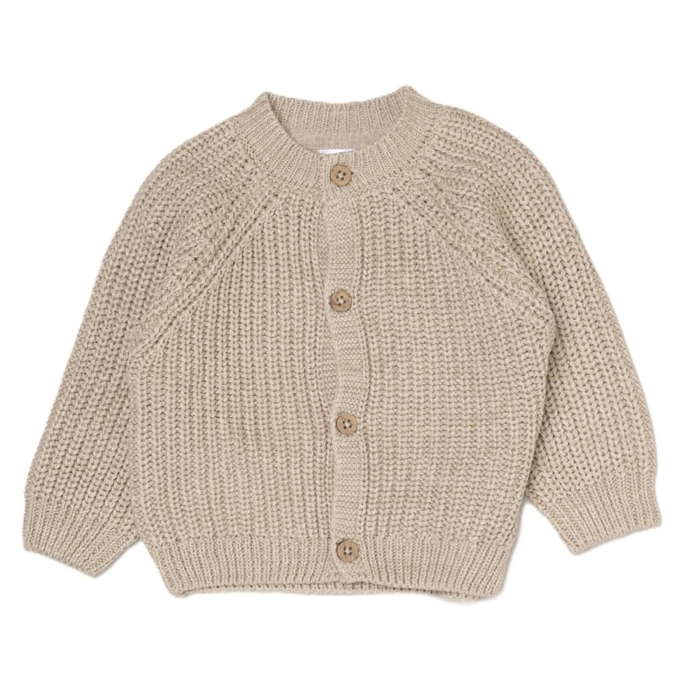 Baby Cotton Knit Embroidered Cardigan - Beige/Cute (PK6) (0-12m) G12764NB