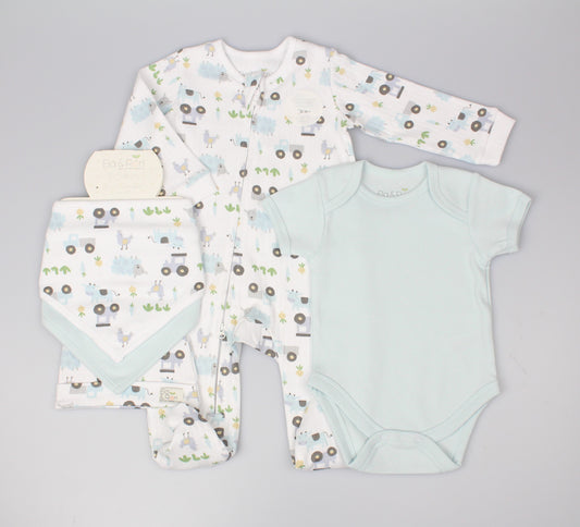 Ribbed 5pc Gift Set - Truck/Sheep (0-9M) (PK6) E13390
