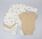 Ribbed 5pc Gift Set - Tiger/Elephant (0-9M) (PK6) E13393