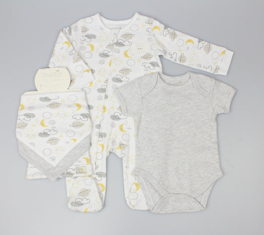 Ribbed 5pc Gift Set - Grey Sky (0-9M) (PK6) E13395
