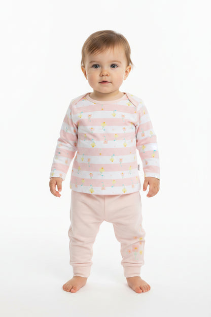 4pc Gift Set w/Bag - Stripes (0-6m) (PK6) M15868