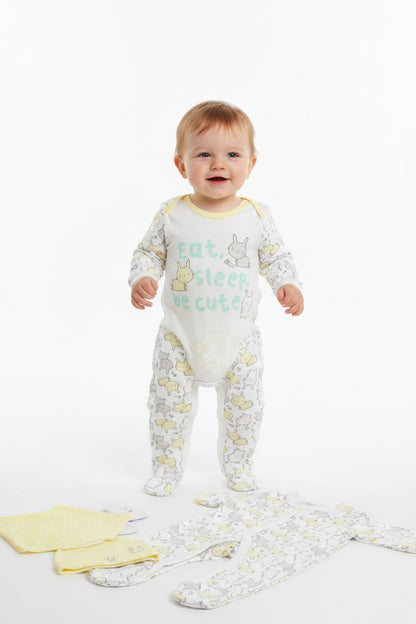 5pc Gift Set - Eat,Sleep,Be Cute (0-9m) (PK6) M15922